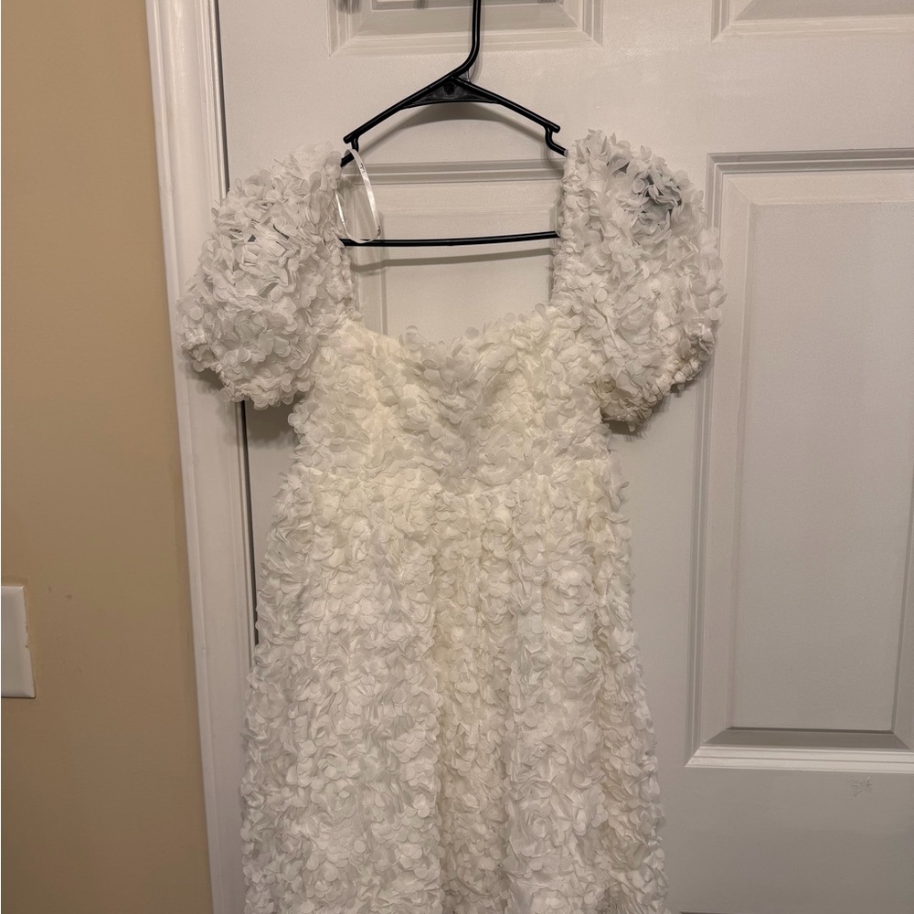 White cocktail dress